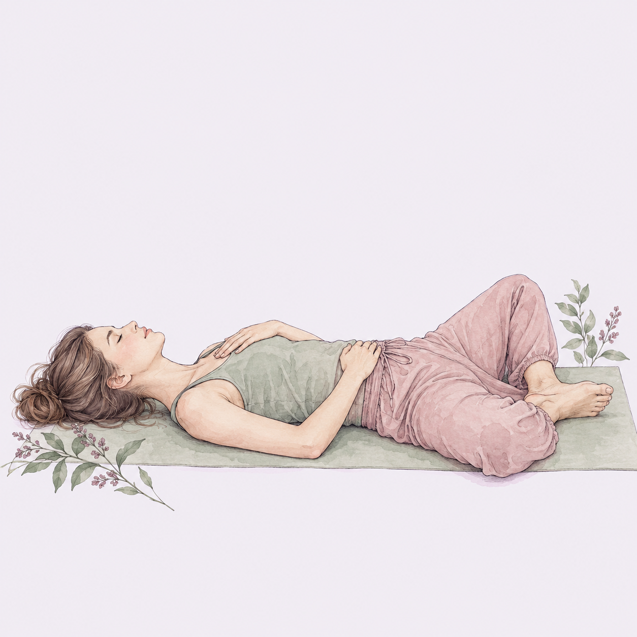 Mariposa tumbada (supta baddha konasana)