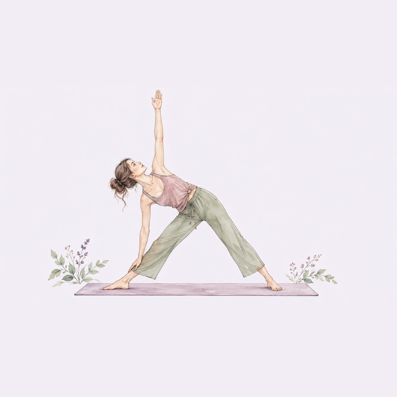 Triángulo (trikonasana)